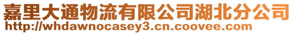嘉里大通物流有限公司湖北分公司