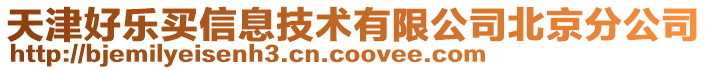 天津好樂(lè)買(mǎi)信息技術(shù)有限公司北京分公司