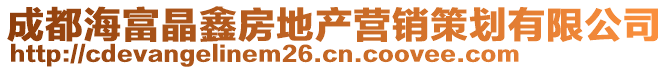 成都海富晶鑫房地產(chǎn)營(yíng)銷策劃有限公司