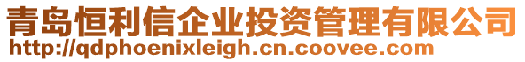 青島恒利信企業(yè)投資管理有限公司