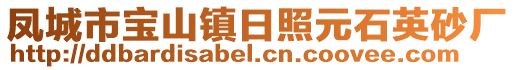 鳳城市寶山鎮(zhèn)日照元石英砂廠