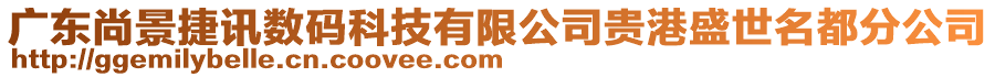 廣東尚景捷訊數(shù)碼科技有限公司貴港盛世名都分公司