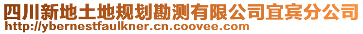 四川新地土地規(guī)劃勘測(cè)有限公司宜賓分公司