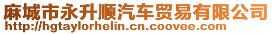 麻城市永升順汽車貿(mào)易有限公司