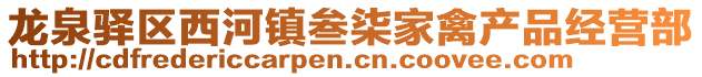 龍泉驛區(qū)西河鎮(zhèn)叁柒家禽產(chǎn)品經(jīng)營部