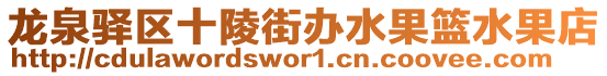 龍泉驛區(qū)十陵街辦水果籃水果店