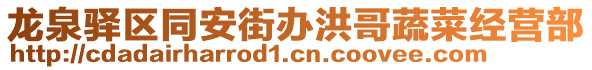 龍泉驛區(qū)同安街辦洪哥蔬菜經(jīng)營(yíng)部