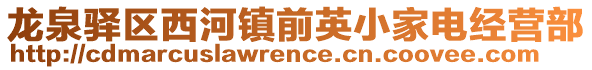 龍泉驛區(qū)西河鎮(zhèn)前英小家電經(jīng)營部