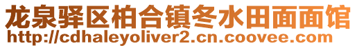 龍泉驛區柏合鎮冬水田面面館