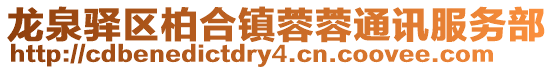 龍泉驛區柏合鎮蓉蓉通訊服務部
