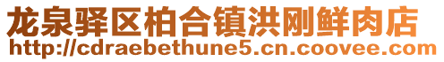 龍泉驛區柏合鎮洪剛鮮肉店