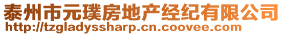 泰州市元璞房地产经纪有限公司