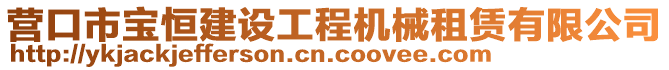 營口市寶恒建設工程機械租賃有限公司