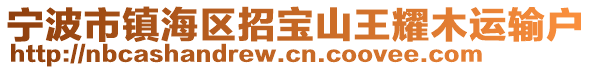 寧波市鎮(zhèn)海區(qū)招寶山王耀木運輸戶