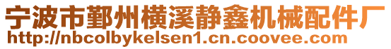寧波市鄞州橫溪靜鑫機械配件廠
