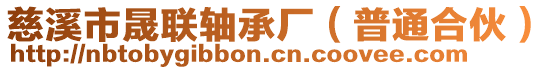 慈溪市晟聯(lián)軸承廠（普通合伙）