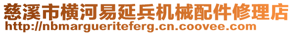慈溪市橫河易延兵機械配件修理店