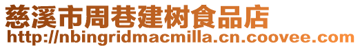 慈溪市周巷建樹食品店