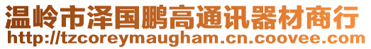 溫嶺市澤國鵬高通訊器材商行