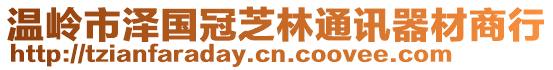 溫嶺市澤國冠芝林通訊器材商行