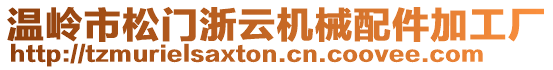 溫嶺市松門浙云機(jī)械配件加工廠