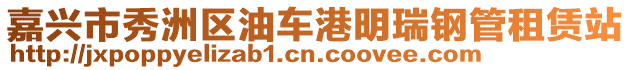 嘉興市秀洲區(qū)油車港明瑞鋼管租賃站