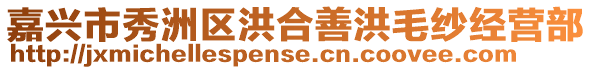 嘉興市秀洲區洪合善洪毛紗經營部