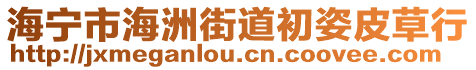 海寧市海洲街道初姿皮草行