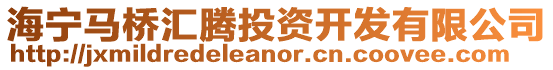 海寧馬橋匯騰投資開發(fā)有限公司