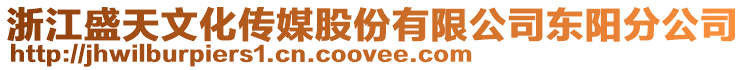 浙江盛天文化傳媒股份有限公司東陽分公司