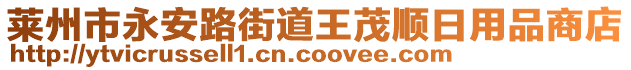 萊州市永安路街道王茂順日用品商店