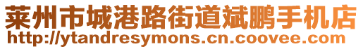 萊州市城港路街道斌鵬手機(jī)店