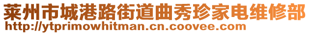 萊州市城港路街道曲秀珍家電維修部