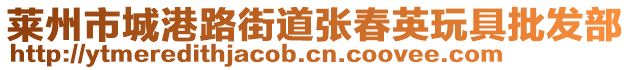 萊州市城港路街道張春英玩具批發(fā)部