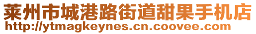 萊州市城港路街道甜果手機店