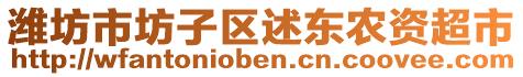 濰坊市坊子區(qū)述東農(nóng)資超市