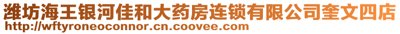 濰坊海王銀河佳和大藥房連鎖有限公司奎文四店