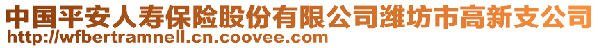 中國平安人壽保險股份有限公司濰坊市高新支公司