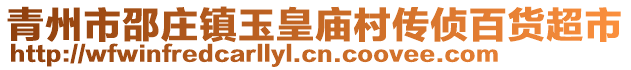 青州市邵莊鎮(zhèn)玉皇廟村傳偵百貨超市