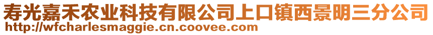 壽光嘉禾農(nóng)業(yè)科技有限公司上口鎮(zhèn)西景明三分公司