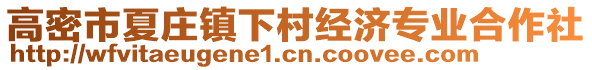 高密市夏莊鎮(zhèn)下村經(jīng)濟專業(yè)合作社