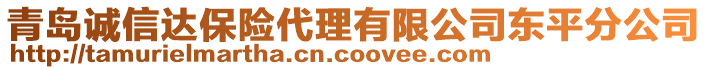 青島誠(chéng)信達(dá)保險(xiǎn)代理有限公司東平分公司