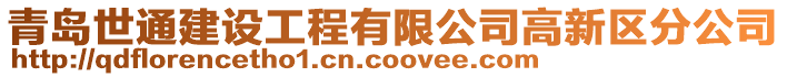 青島世通建設工程有限公司高新區(qū)分公司