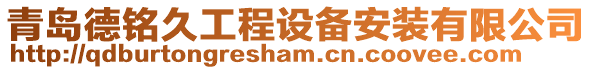 青島德銘久工程設(shè)備安裝有限公司