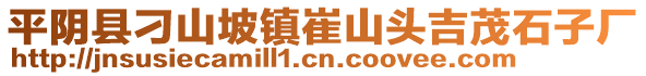 平陰縣刁山坡鎮(zhèn)崔山頭吉茂石子廠