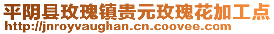 平陰縣玫瑰鎮(zhèn)貴元玫瑰花加工點(diǎn)