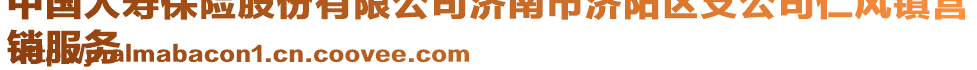 中國人壽保險股份有限公司濟南市濟陽區(qū)支公司仁風鎮(zhèn)營
銷服務(wù)