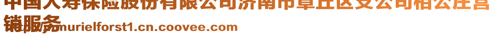 中國人壽保險股份有限公司濟南市章丘區支公司相公莊營
銷服務