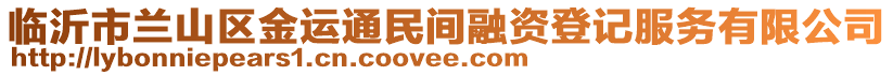 臨沂市蘭山區(qū)金運通民間融資登記服務(wù)有限公司