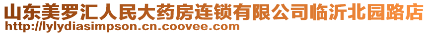 山東美羅匯人民大藥房連鎖有限公司臨沂北園路店